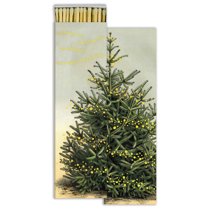 Long Matches - Oh, Christmas Tree - Gold Foil - Matches by Carlyle Avenue