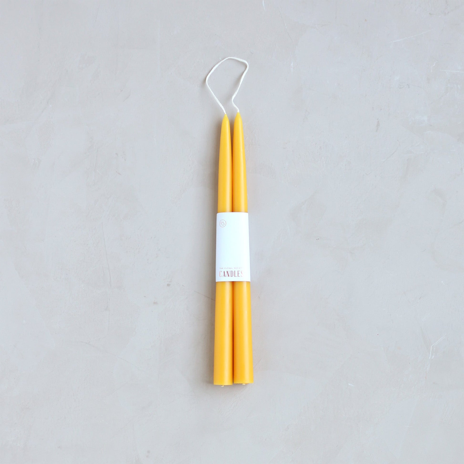 Pair of Taper Candles - Saffron - Candles by Carlyle Avenue