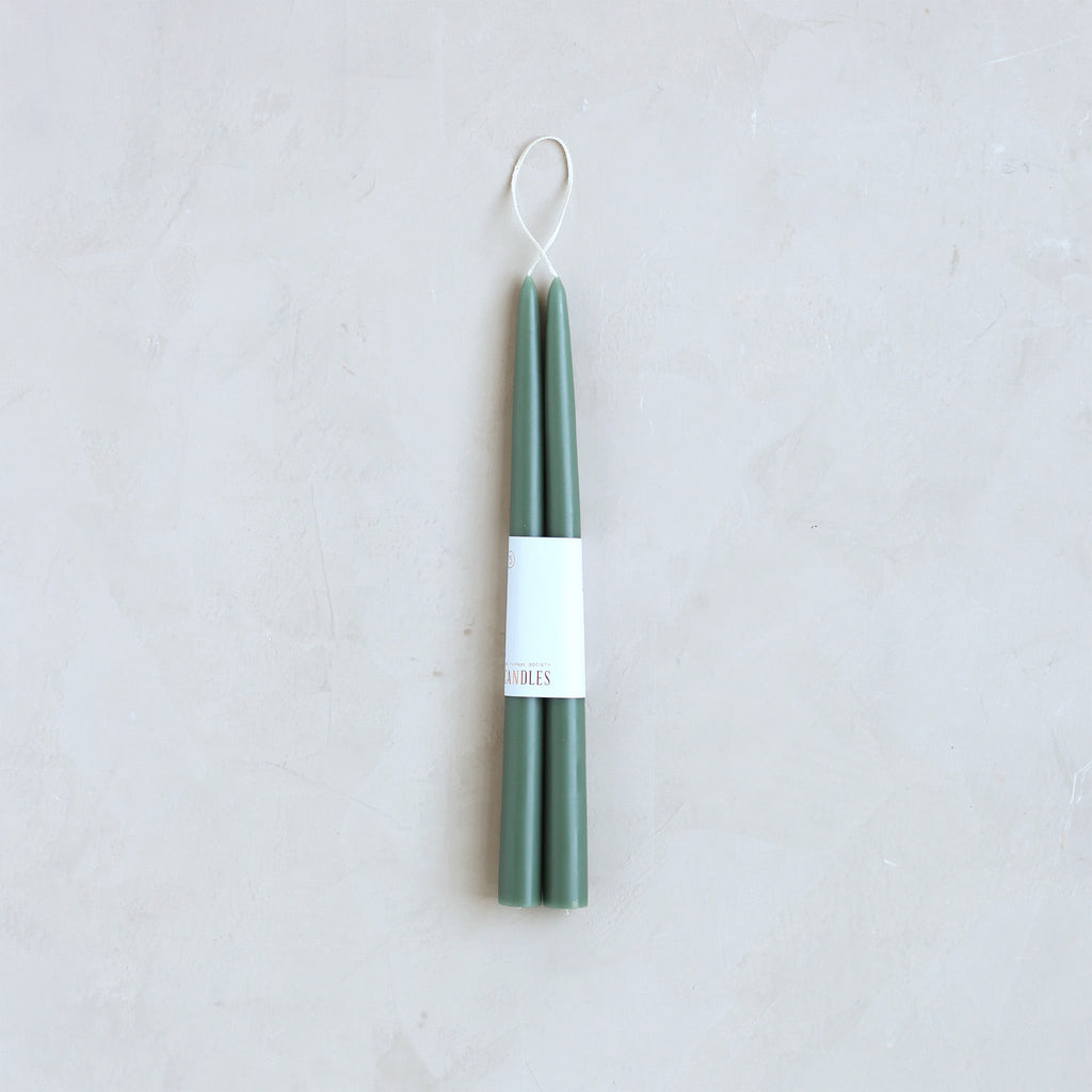 Pair of Taper Candles - Moss - Candles by Carlyle Avenue