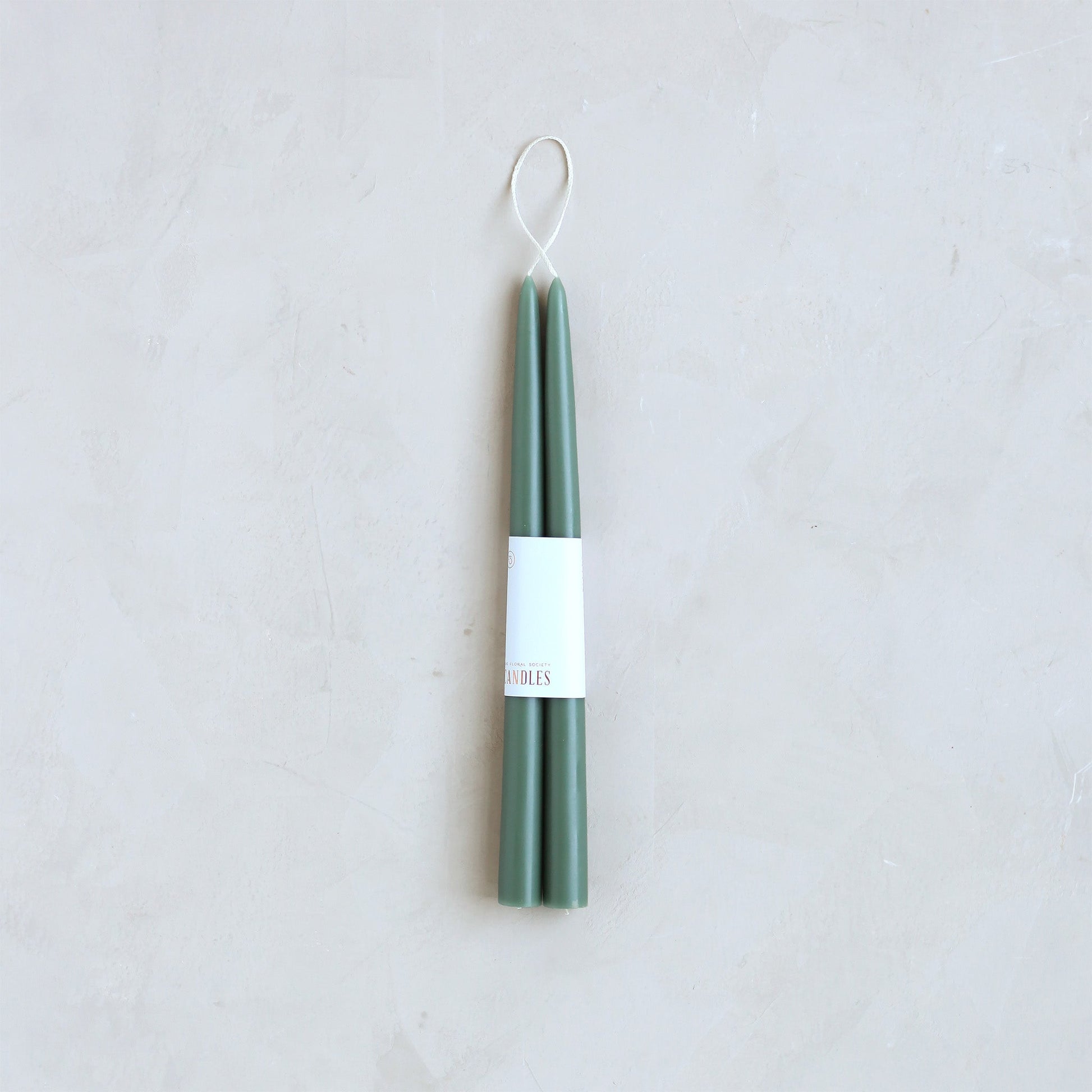 Pair of Taper Candles - Moss - Candles by Carlyle Avenue