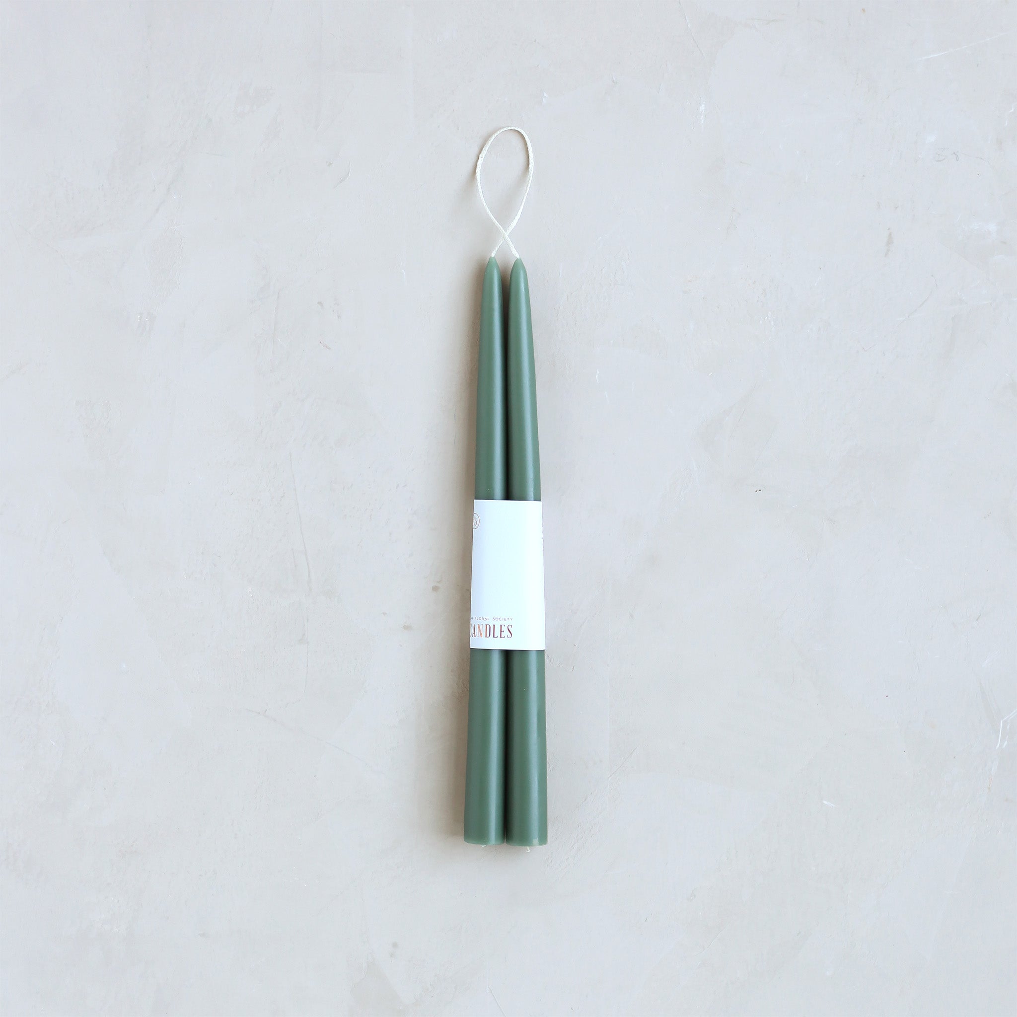 Pair of Taper Candles - Moss - Candles by Carlyle Avenue