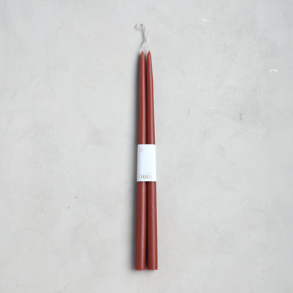 Pair of Taper Candles - Clay - Candles by Carlyle Avenue