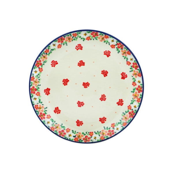 Rosey Starburst UNIKAT Dinner Plate - 10½"