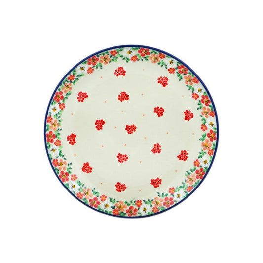 Rosey Starburst UNIKAT Dinner Plate - 10½"