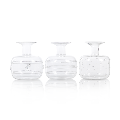 Unique Glass Vases - Set of 3 - Vases by Carlyle Avenue