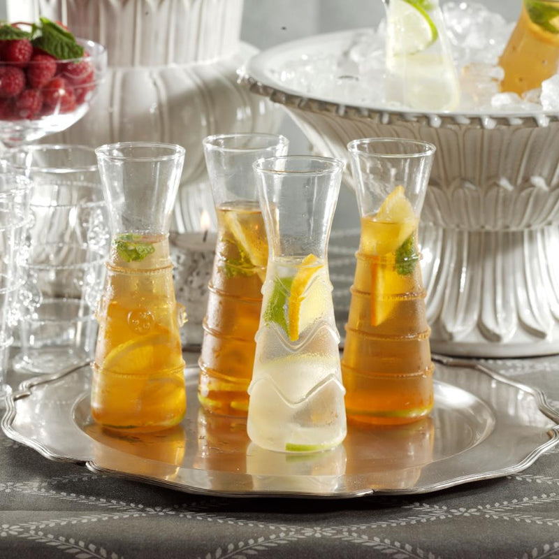 Raised Design Individual Carafes - Set of 6 - Glassware by Carlyle Avenue