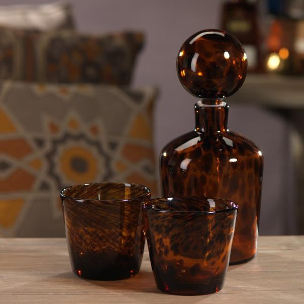 Sahara Tortoise Tumbler - Set of 4 - CARLYLE AVENUE