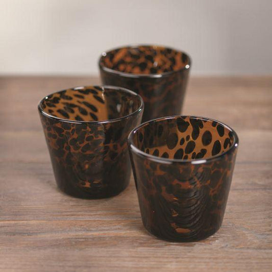 Sahara Tortoise Tumbler - Set of 4 - CARLYLE AVENUE