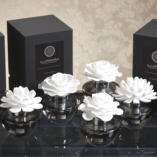 Illuminaria Porcelain Diffuser in Gray Bottle - Diffusers by Carlyle Avenue