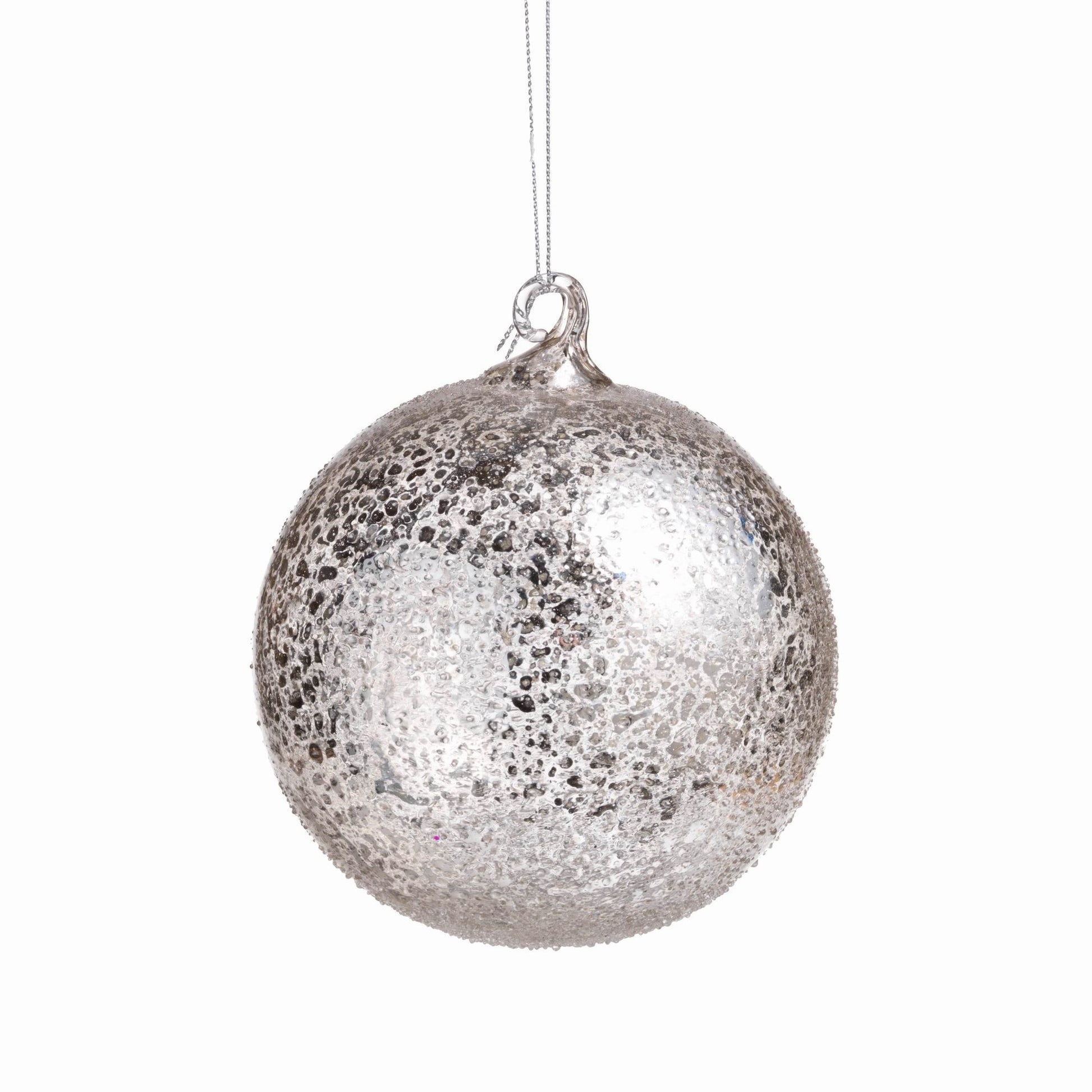 Antique Silver Round Ornaments - CARLYLE AVENUE