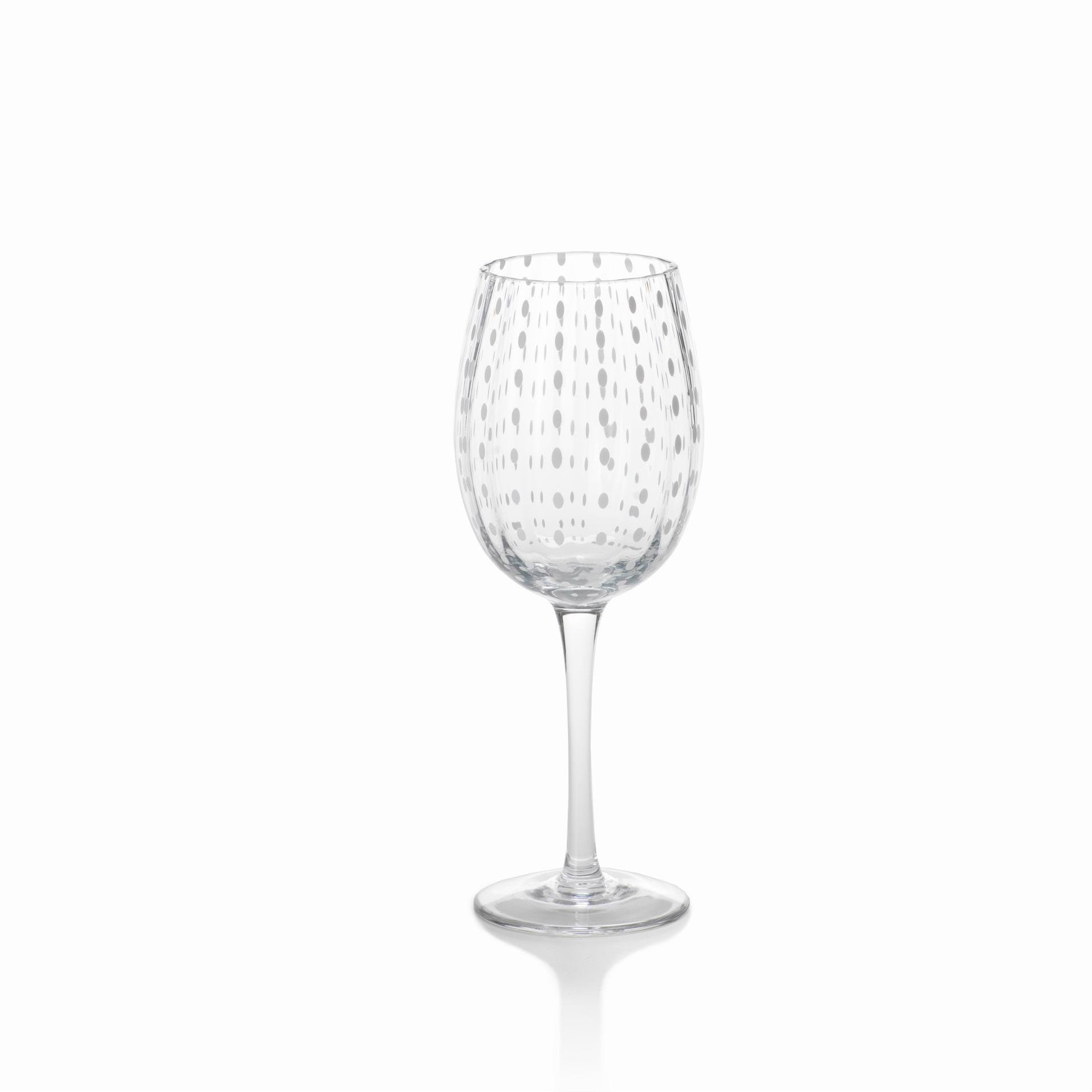 White Dot Glassware - Set of 6 - CARLYLE AVENUE