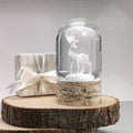 Snow Globe on Birch with White Moose - Snow Globes by Carlyle Avenue