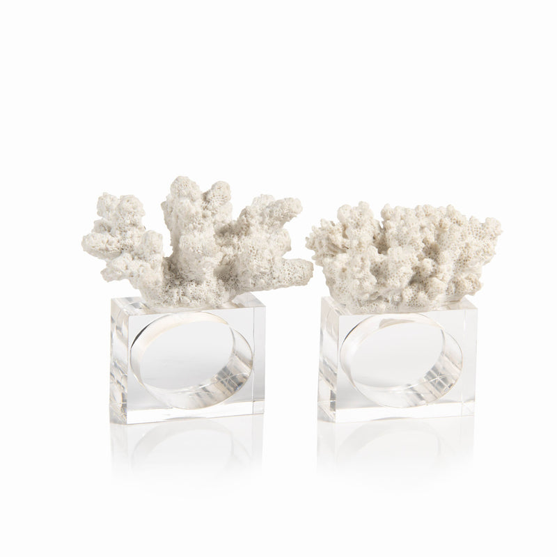 Coral Napkin Rings - Set of 6 - Napkin Rings by Carlyle Avenue