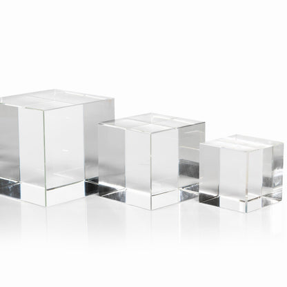 Crystal Glass Cube - Decorative Accessories by Carlyle Avenue