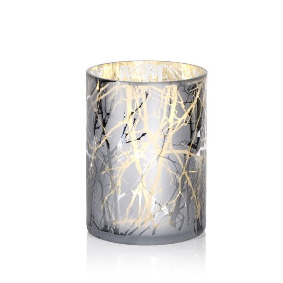 Silver Plated Branch Design LED Glass - Christmas Decor by Carlyle Avenue