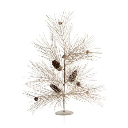 Champagne Spruce and Pinecone Tree - Seasonal & Holiday Decorations by Carlyle Avenue