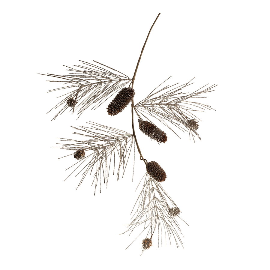 Champagne Spruce and Pinecone Pick (Set of 12) - Holiday Decor by Carlyle Avenue