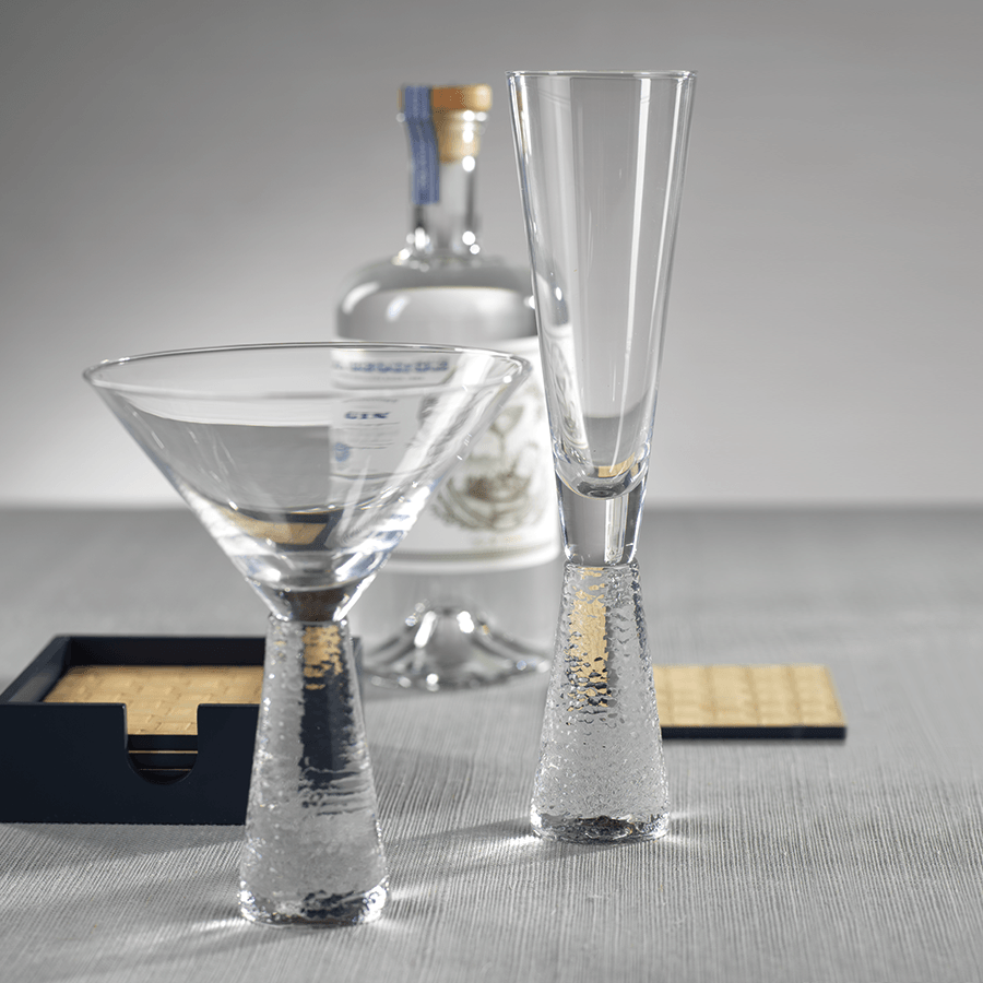 Livogno Hammered Stem Drinkware - Drinkware by Carlyle Avenue