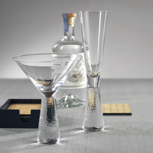 Livogno Hammered Stem Drinkware