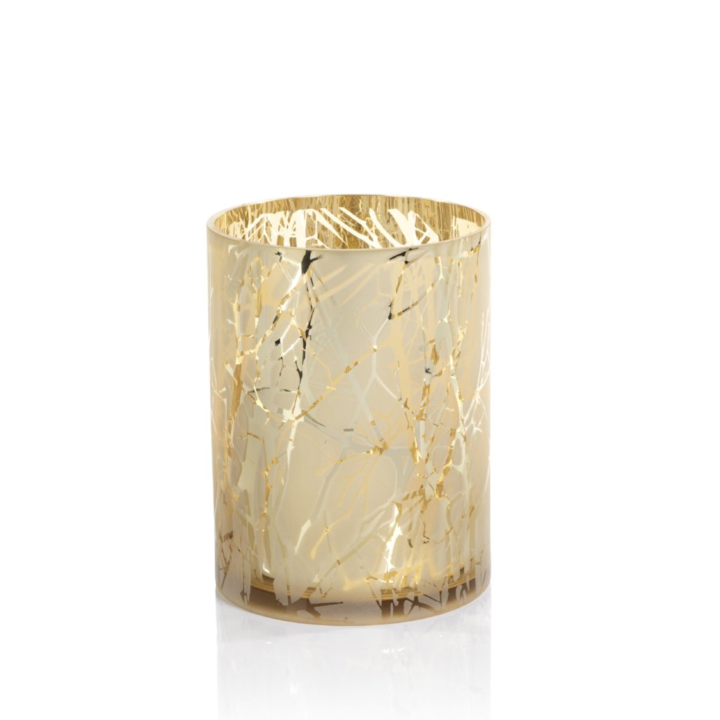 Gold Plated Branch Design LED Glass, Medium