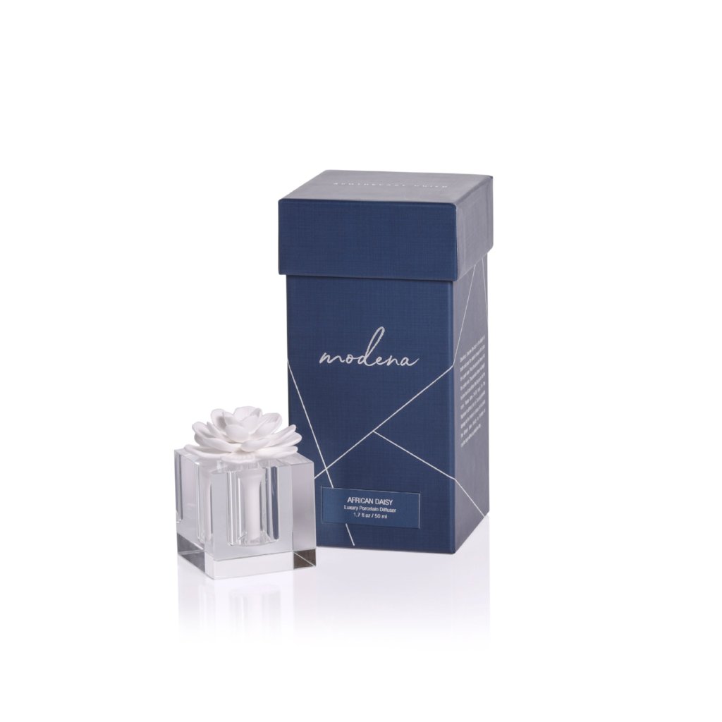 Modena Porcelain Flower Diffuser - Small - Diffusers by Carlyle Avenue