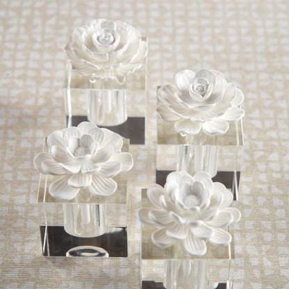 Modena Porcelain Flower Diffuser - Small - Diffusers by Carlyle Avenue