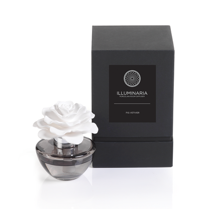 Illuminaria Porcelain Diffuser in Gray Bottle - Diffusers by Carlyle Avenue