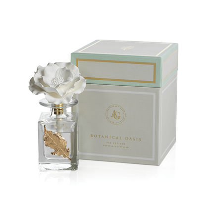 Botanical Oasis Porcelain Diffuser - Diffusers by Carlyle Avenue
