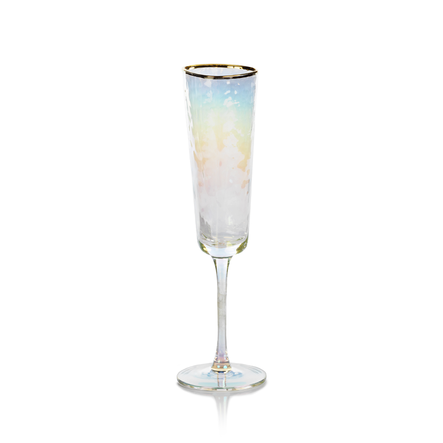 Aperitivo Triangular Stemware - Luster with Gold Rim