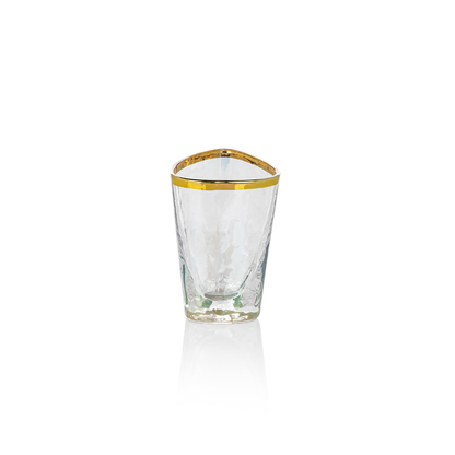 Aperitivo Triangular Stemware - Luster with Gold Rim (Single) - Drinkware by Carlyle Avenue