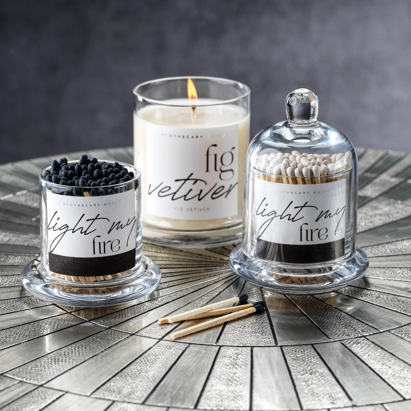 Light My Fire Matches - Apothecary Jar - CARLYLE AVENUE