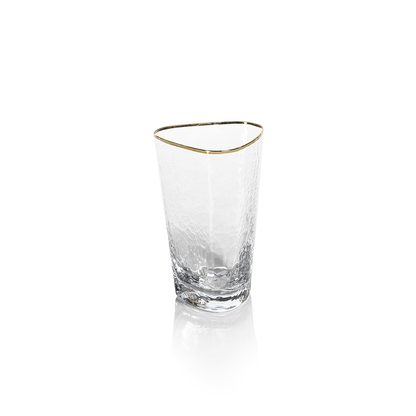 Aperitivo Triangular Glassware w/Gold Rim - Glassware by Carlyle Avenue
