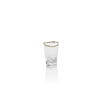 Aperitivo Triangular Glassware w/Gold Rim - Glassware by Carlyle Avenue