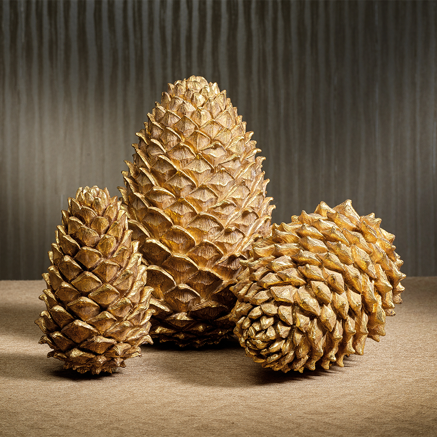 Golden Decorative Pine Cone