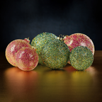Beaded Glass Ball Ornament - Green - Ornaments by Carlyle Avenue