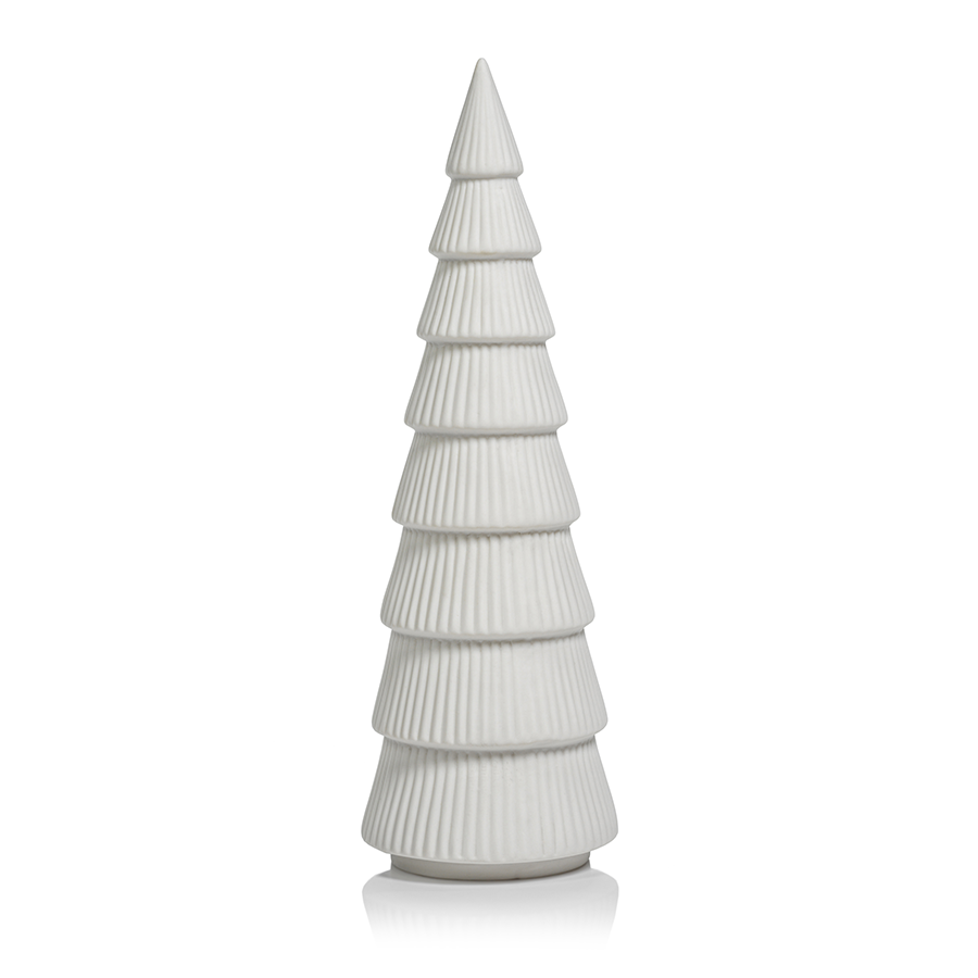 Ceramic Holiday Tree - Matte White