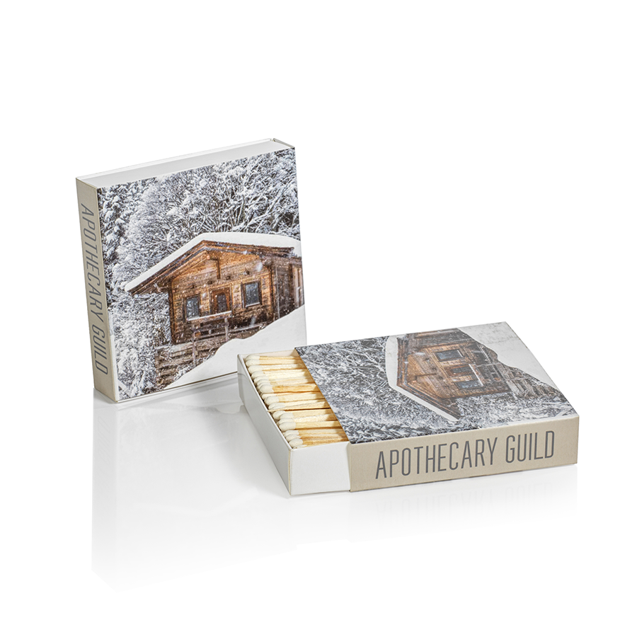 Matches - Chalet & Deer in the Snow - Set of 2