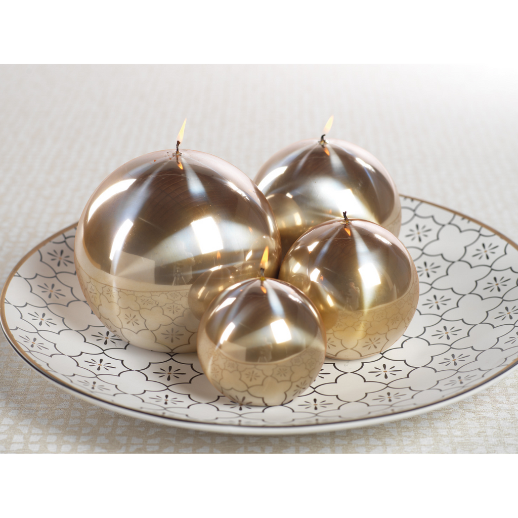 Titanium Ball Candle - Gold - Candles by Carlyle Avenue