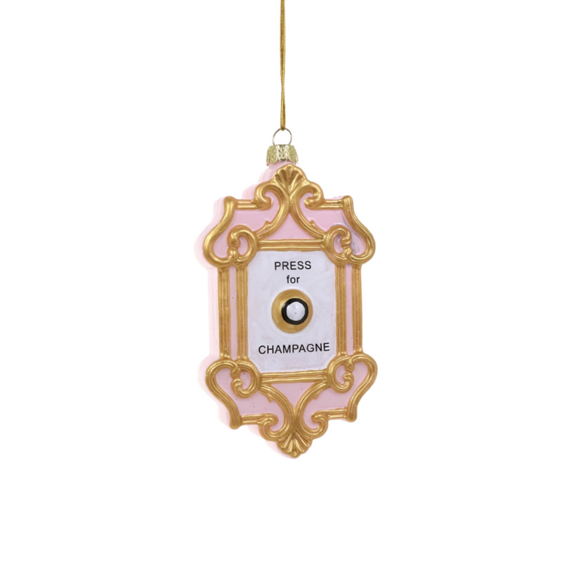 Champagne Button Ornament