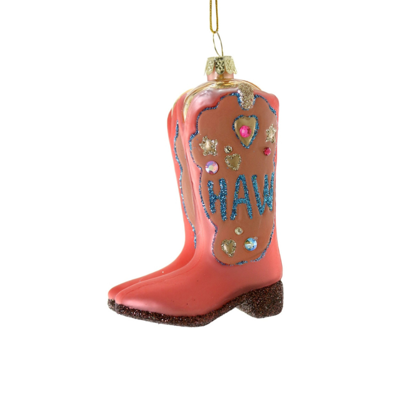 Yee Haw Cowboy Boots Ornament