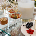 Martini Glass/Serving Bowl with Gold Rim - s/4 - Drinkware by Carlyle Avenue