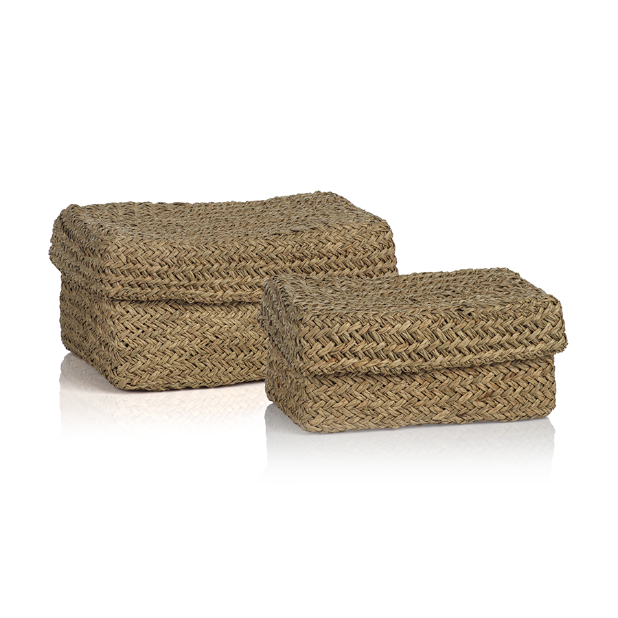 Barletta Woven Storage Boxes - 2 Assorted