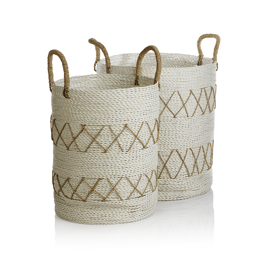 Salento Agel Baskets, Set of 2 Assorted - Baskets by Carlyle Avenue