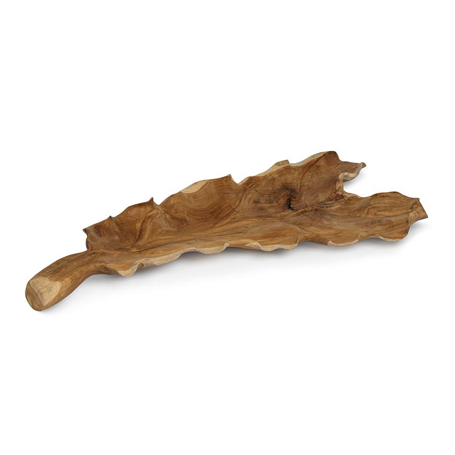 Bali Reclaimed Teak Leaf Tray