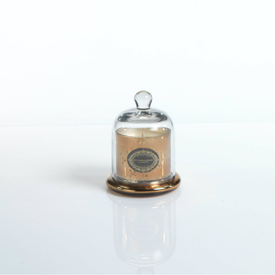 Illuminazione Candle with Glass Dome - Gold - CARLYLE AVENUE