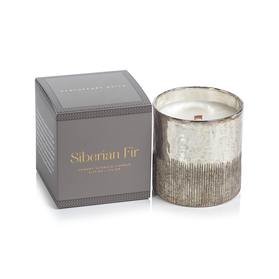 Siberian Fir Antique Candle - Silver