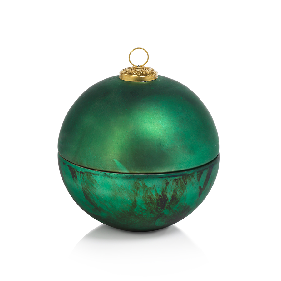 Ornament Ball Scented Candle - Matte Green