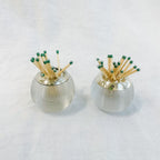 Vintage English Sterling Silver & Glass Match Striker - Matches by Carlyle Avenue