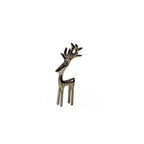 Reindeer Decorative Figure - Polished Nickel - Holiday Decor by Carlyle Avenue