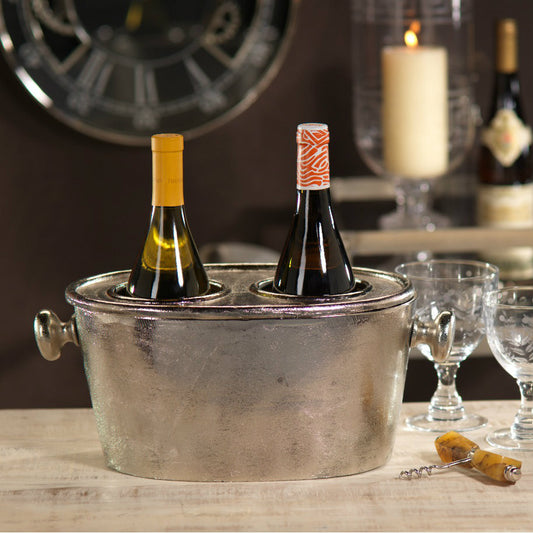 Raw Aluminum Wine Holder - CARLYLE AVENUE